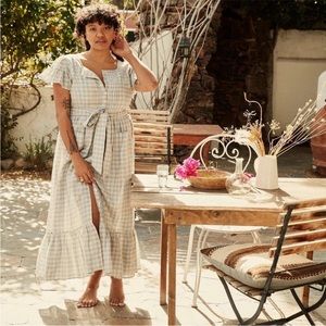 Doen Marfa Dress in Meadowlark Plaid - Small